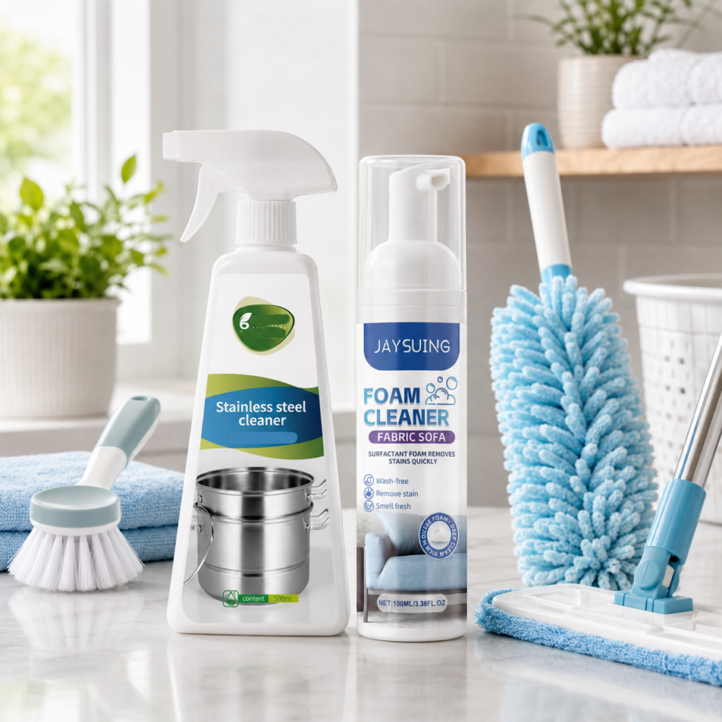 Cleaning spray and laundry detergent