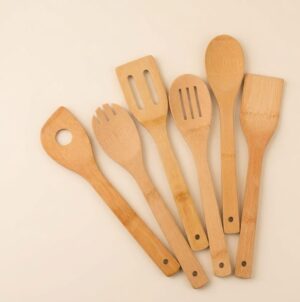 Eco-Friendly Non-Stick Bamboo Spatula Set
