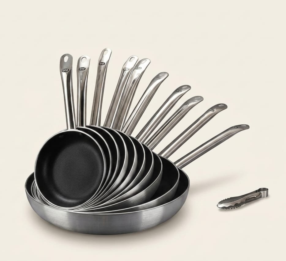 Flat Non-Stick Aluminum Alloy Frying Pan