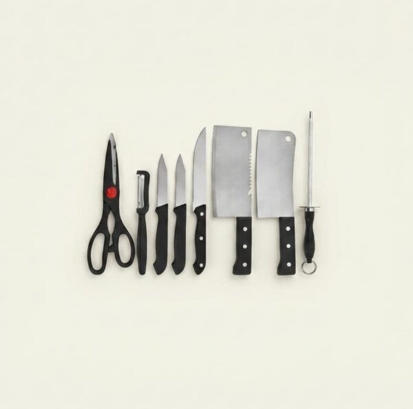 Premium 8-Piece Stainless Steel Knife Set