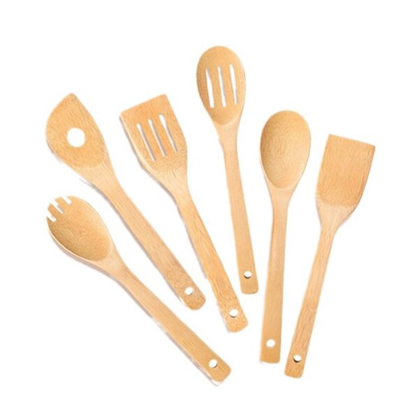 Eco-Friendly Non-Stick Bamboo Spatula Set