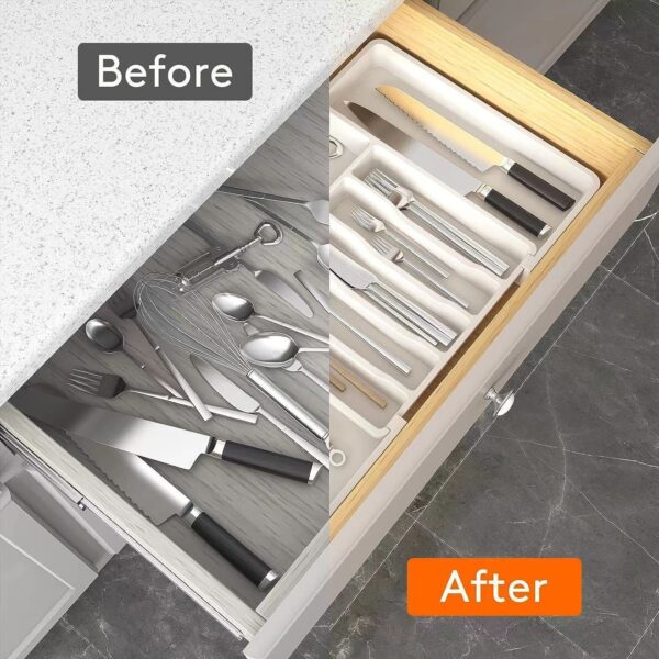 Expandable Kitchen Tableware Storage Tray